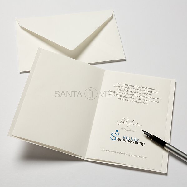 Bild 3 - Aquarell und Gold (internationale Weihnachtskarte)