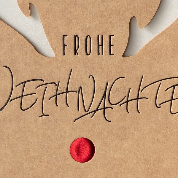 Bild 2 - Rote Elchnase (gesch�ftliche Weihnachtskarte)