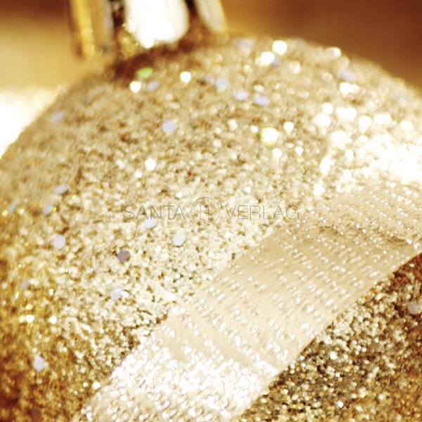 Bild 2 - Goldene Kugeln (Spendenweihnachtskarte Deutsche Herzstiftung)