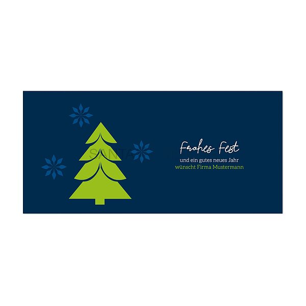 Bild 2 - 1-fach Weihnachtskarte leuchtender Baum