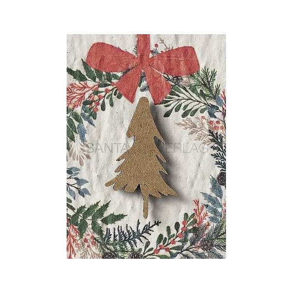 Bild 2 - T�rkranz (Samenpapier Weihnachtskarte)