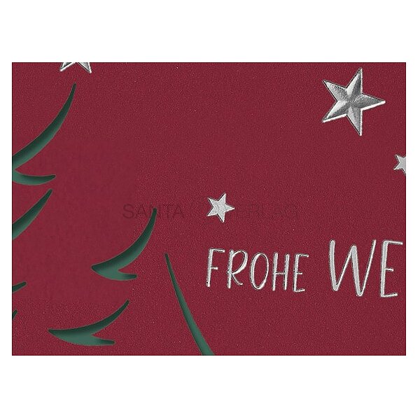 Bild 2 - Schwungvoller Baum (internationale Weihnachtskarte)