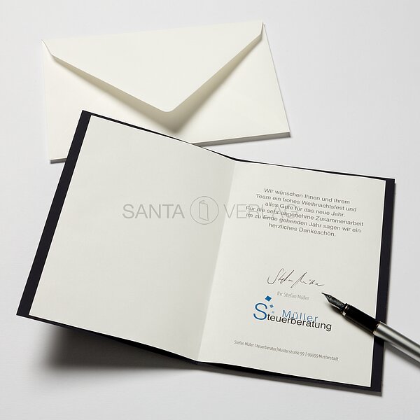 Bild 3 - Gepr�gte B�ume ( gesch�ftliche Weihnachtskarte)