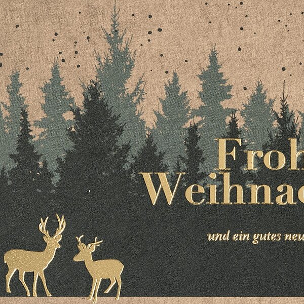 Bild 2 - Nchtlicher Wald (geschftliche Weihnachtsgre)