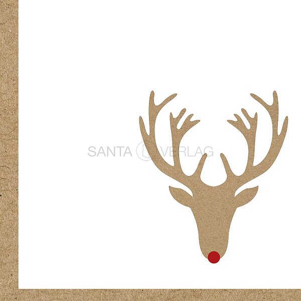 Bild 2 - Hirsch (internationale Weihnachtskarte)
