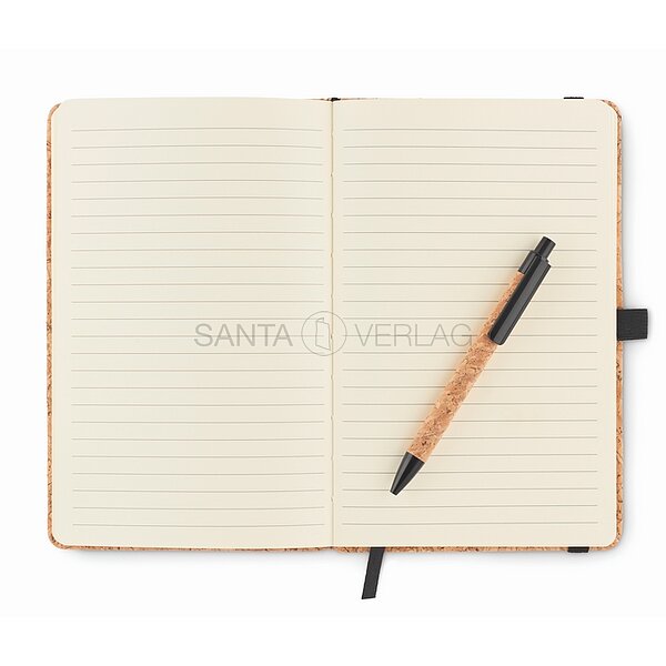 Bild 3 - Notizbuch schwarz mit Stift