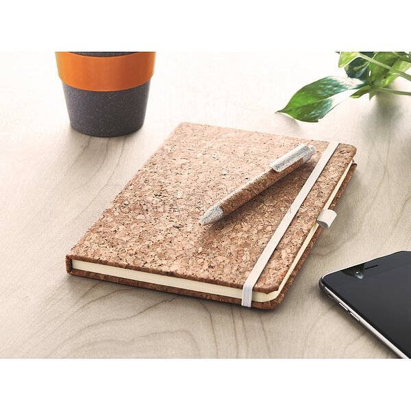 Bild 5 - Notizbuch beige mit Stift