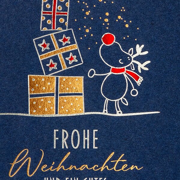 Bild 2 - Geschenkebalance (Lustige Weihnachtskarte)