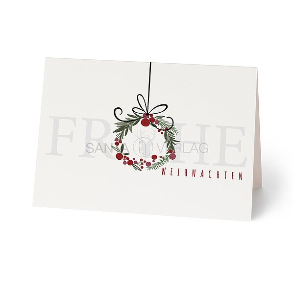 Bild 1 - Beerenkranz (gesch�ftliche Weihnachtskarten )