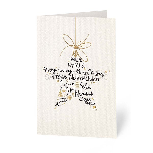 Bild 1 - Schwarz und Gold (internationale Weihnachtsgr��e)