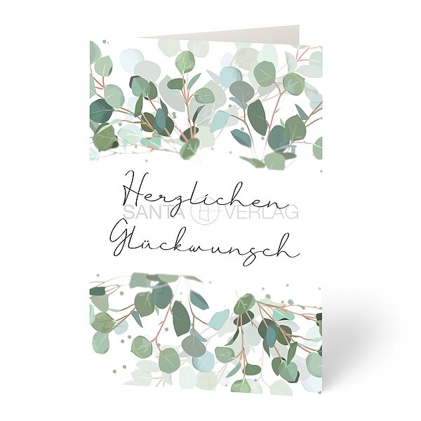 Bild 1 - Gl�ckwunschkarte Eukalyptus