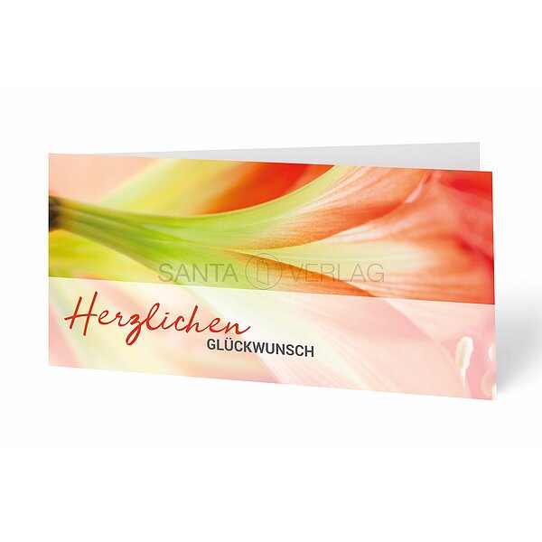 Bild 1 - Gl�ckwunschkarte Lilie