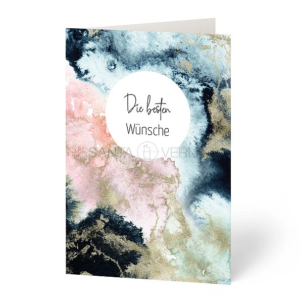 Bild 1 - Gl�ckwunschkarte buntes Farbspiel