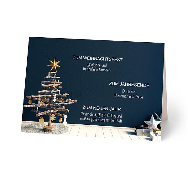 Bild 1 - Gesch�ftstext (gesch�ftliche Weihnachtskarte)