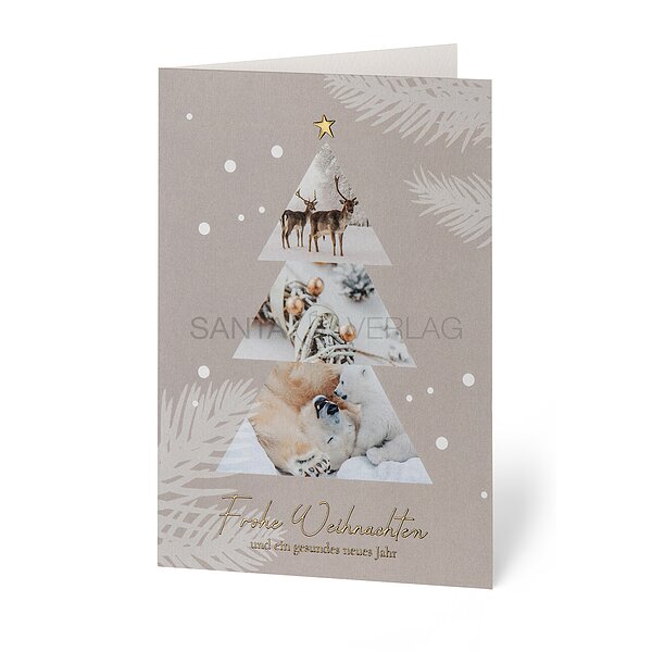 Bild 1 - Wintercollage (gesch�ftliche Weihnachtskarte)