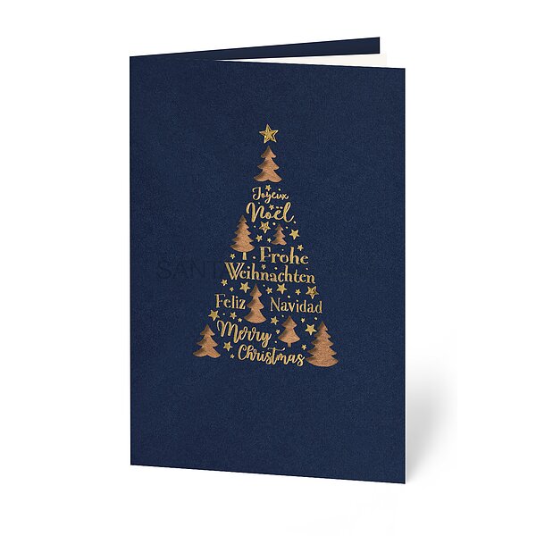 Textbaum kupferglanz (gesch�ftliche Weihnachtskarte)