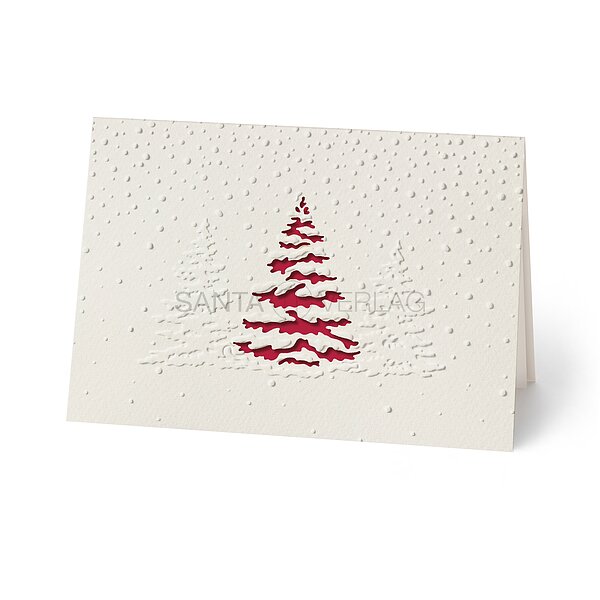 Winterbaum rot (gesch�ftliche Weihnachtskarten)