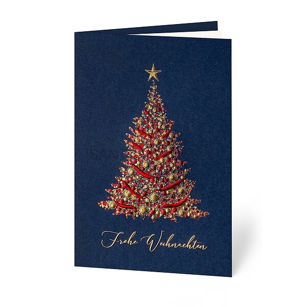Bild 1 - Kraftvoll gepr�gt (gesch�ftliche Weihnachtskarte)