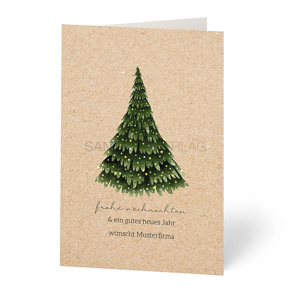 Bild 1 - Weihnachtskarten Feinpapier matt inkl. Kuvert