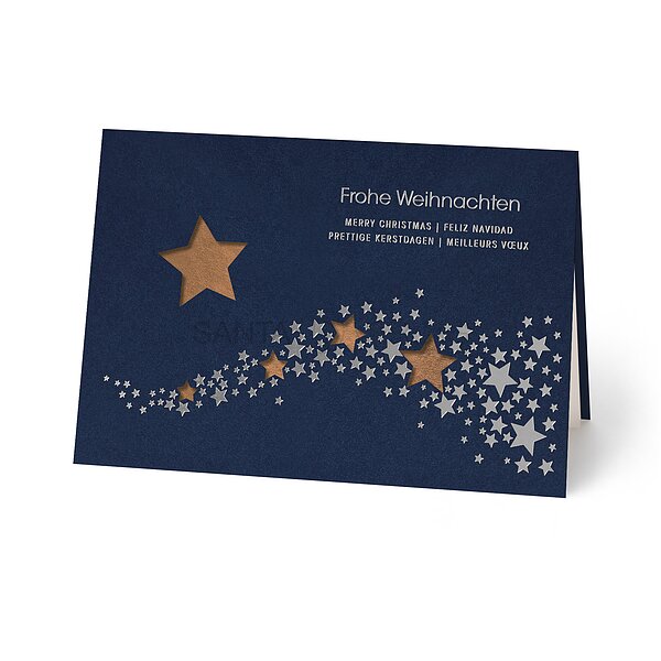 Sternenstrasse kupferglanz (gesch�ftliche Weihnachtskarte)
