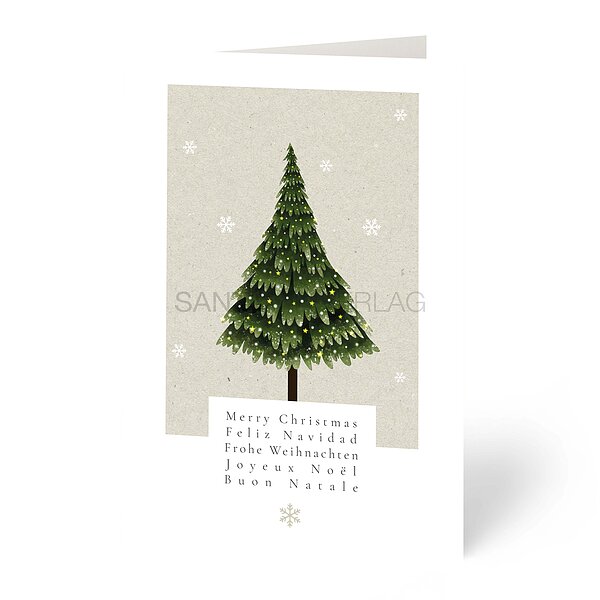 Bild 1 - Weihnachtskarten Feinpapier matt inkl. Kuvert