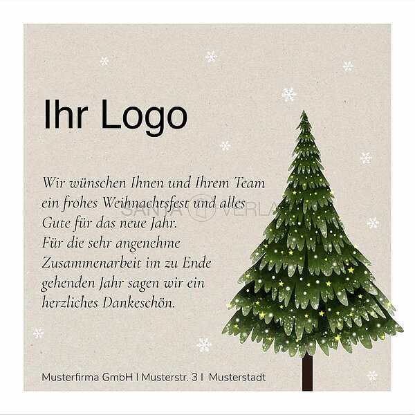 Bild 1 - Elektronische Weihnachtskarte Weihnachtsbaum