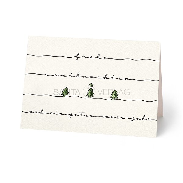 Bild 1 - Baumparade (moderne Weihnachtskarten)