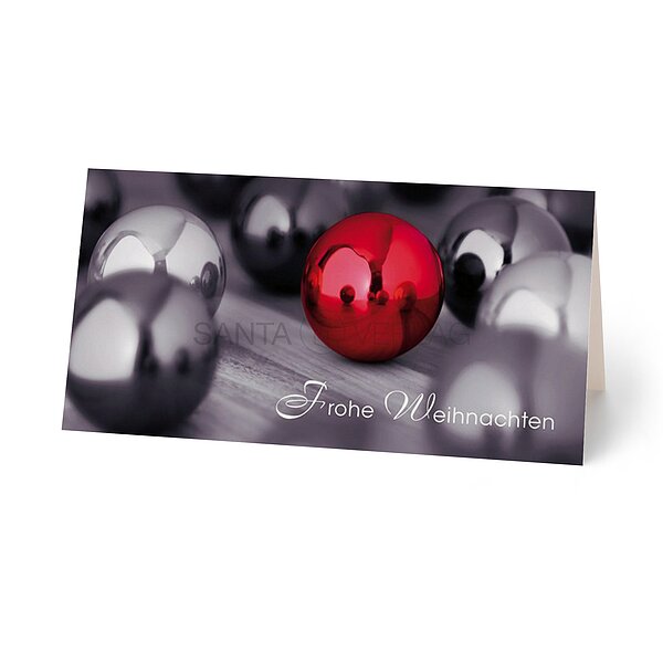 Bild 1 - Rote Kugel (gesch�ftliche Weihnachtsw�nsche)