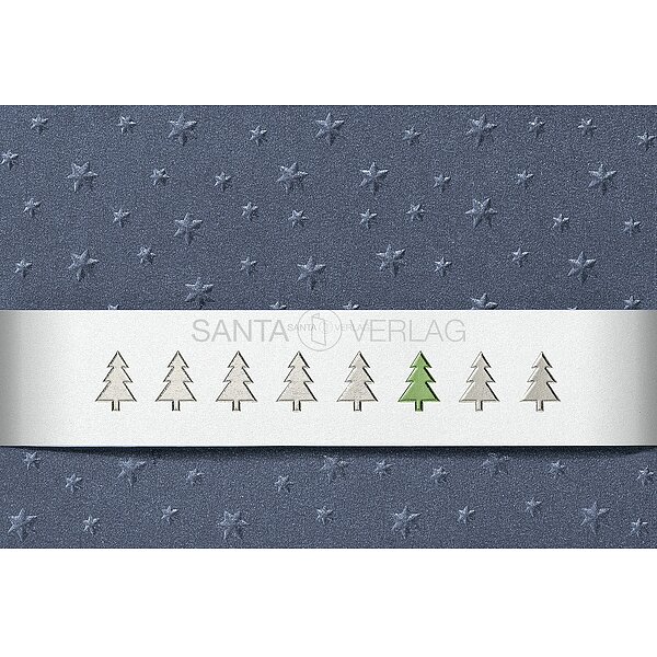 Weihnachtskarten mit Banderole inkl. Kuvert