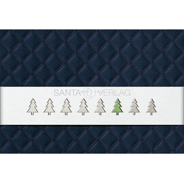 Weihnachtskarte mit Banderole inkl. Kuvert