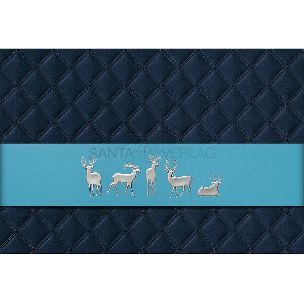 Weihnachtskarte mit Banderole inkl. Kuvert