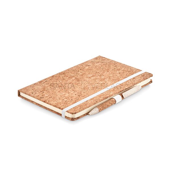 Bild 1 - Notizbuch beige mit Stift
