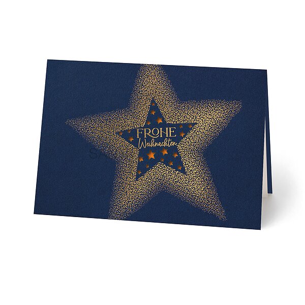 Bild 1 - Strahlender Stern (kreative Weihnachtskarte)