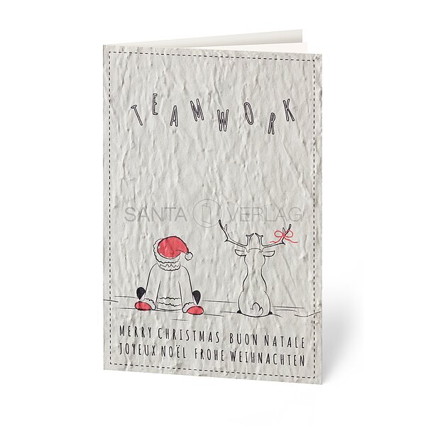 Bild 1 - Teamwork (internationale Weihnachtskarte )
