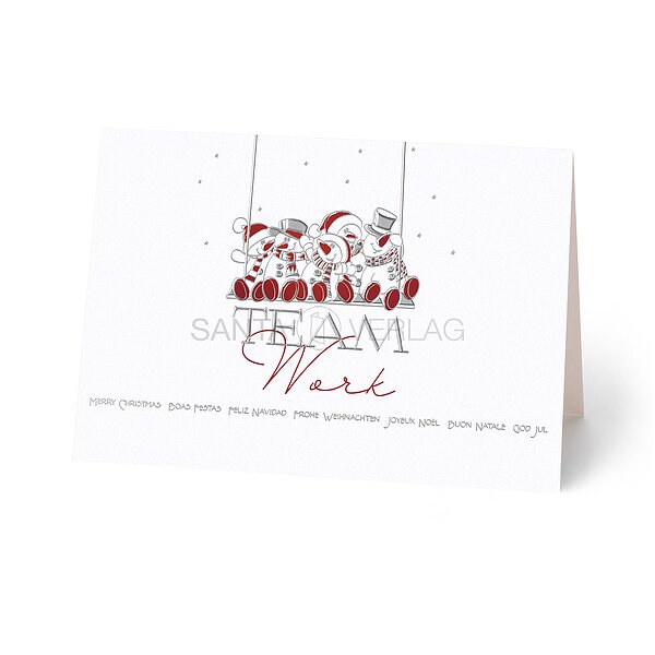 Teamkarte (Spendenweihnachtskarte Kindernothilfe)