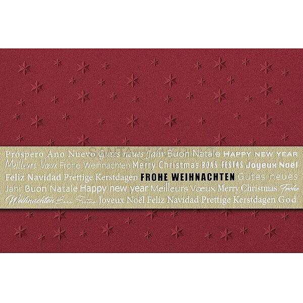 Weihnachtskarten mit Banderole inkl. Kuvert