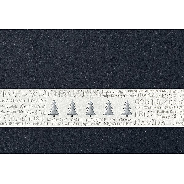 Weihnachtskarten mit Banderole inkl. Kuvert