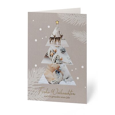 Wintercollage (gesch�ftliche Weihnachtskarte)