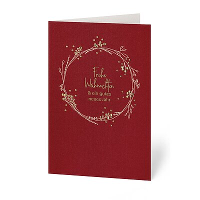 Goldener Kranz (gesch�ftliche Weihnachtskarte )