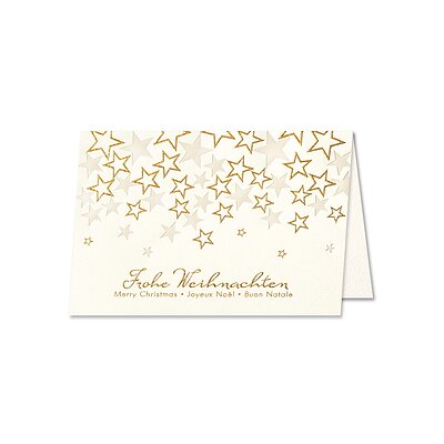 Sternenzauber (internationale Weihnachtskarte)