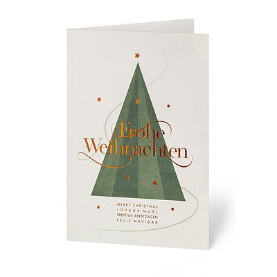 Pyramide (internationale Weihnachtskarte)