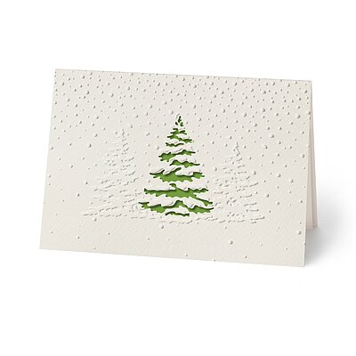 Winterbaum hellgr�n (stilvolle Weihnachtskarten)