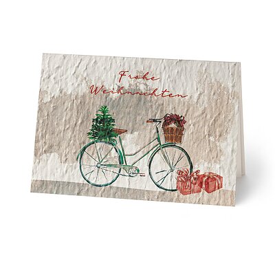Nostalgie (Samenpapier Weihnachtskarte)