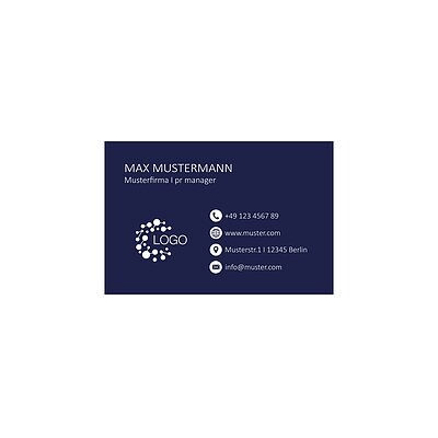 Visitenkarte blue mission
