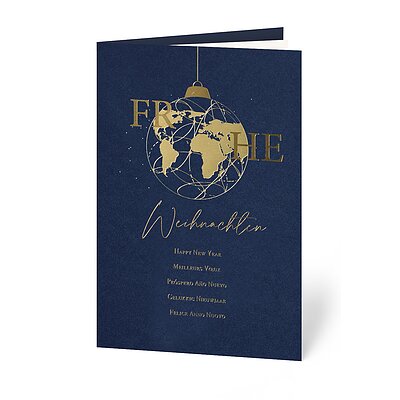 Weltkugel (internationale Weihnachtsgre)