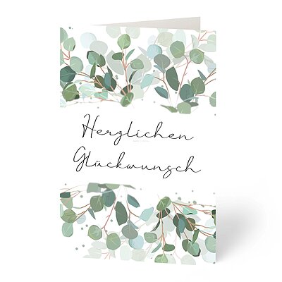 Glckwunschkarte Eukalyptus