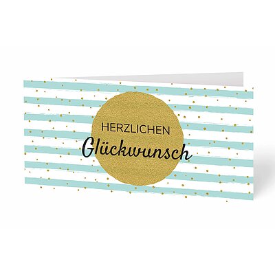 Glckwunschkarte Streifen
