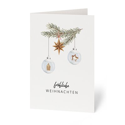 Tannenzweig (stilvolle Weihnachtskarten)