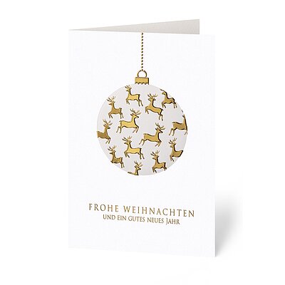 Goldene Hirsche (gesch�ftliche Weihnachtskarte)