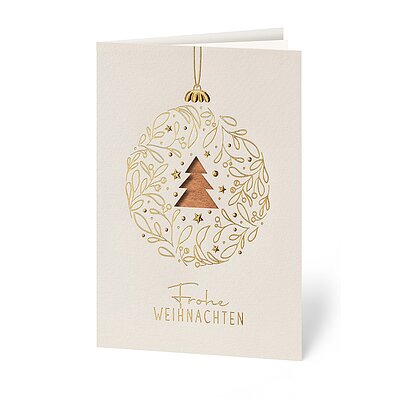 Goldkugel kupfer (gesch�ftliche Weihnachtskarten)